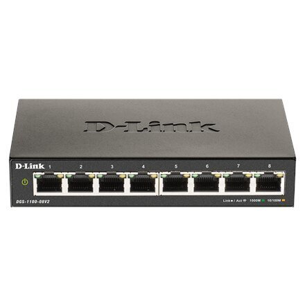 D-Link DGS-1100-08V2/A цена и информация | Lülitid (Switch) | kaup24.ee