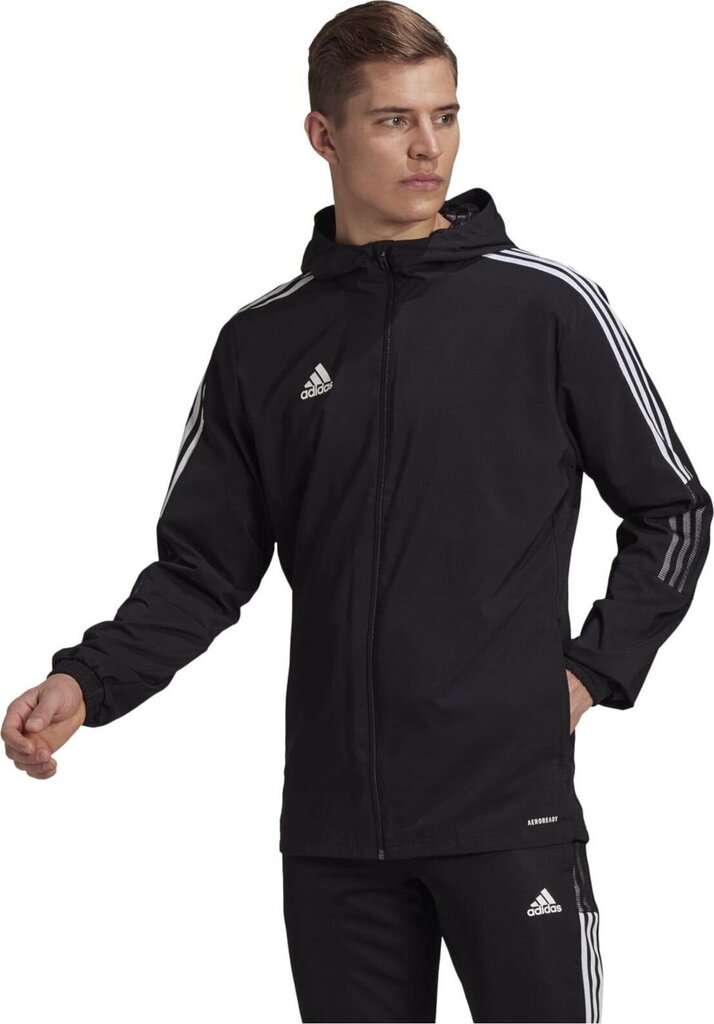 Meeste dressipluus Adidas, must цена и информация | Meeste spordiriided | kaup24.ee