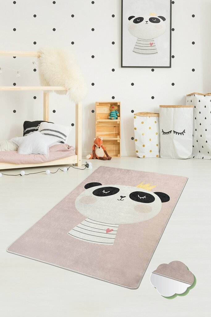 Laste vaip King Panda, 100x160 cm hind ja info | Vaibad | kaup24.ee