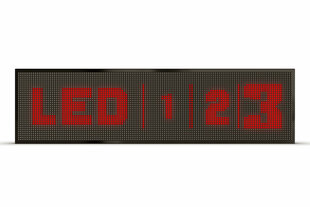 Led-ekraan, 96 x 16 cm, Led-id punased, õhukesed hind ja info | Valgustahvlid | kaup24.ee