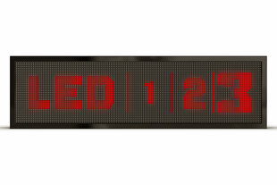 Led ekraan, 96 x 16 cm, dioodid punased, väljas hind ja info | Valgustahvlid | kaup24.ee