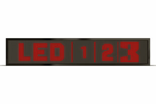 Led ekraan, 128 x 16 cm, dioodid punased, väljas hind ja info | Valgustahvlid | kaup24.ee
