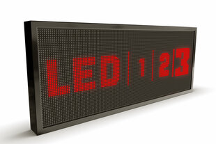 Led ekraan, 128 x 48 cm, dioodid punased, väljas hind ja info | Valgustahvlid | kaup24.ee