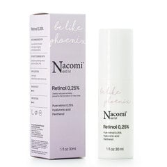 Näoseerum Nacomi Next Level Retinol 0.25% 30 ml цена и информация | Сыворотки для лица, масла | kaup24.ee