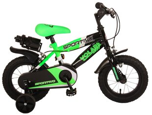 Laste jalgratas 12" Volare Sportivo, neoon/roheline/must hind ja info | Jalgrattad | kaup24.ee