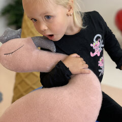 Käsitsi valmistatud pehme mänguasi Flamingo, roosa цена и информация | Мягкие игрушки | kaup24.ee