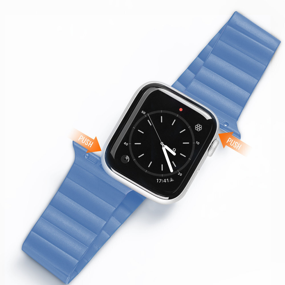 Dux Ducis magnetkellarihm Apple Watchile 7 / 6 / 5 / 4 / 3 / 2 / SE 45 / 44 / 42mm, sinine цена и информация | Nutikellade ja nutivõrude tarvikud | kaup24.ee