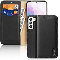Ehtsast nahast ümbris Dux Ducis Hivo Samsung Galaxy S22 jaoks, must hind ja info | Telefoni kaaned, ümbrised | kaup24.ee