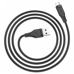 Kaabel Acefast C3-09 – USB ja MicroUSB – 2,4 A, 1,2 meetrit, must hind ja info | Mobiiltelefonide kaablid | kaup24.ee