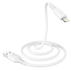 Kaabel Borofone BX47 Coolway - USB to Lightning - 2,4 A, 1 meeter, valge hind ja info | Mobiiltelefonide kaablid | kaup24.ee