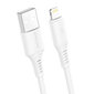 Kaabel Borofone BX47 Coolway - USB to Lightning - 2,4 A, 1 meeter, valge hind ja info | Mobiiltelefonide kaablid | kaup24.ee