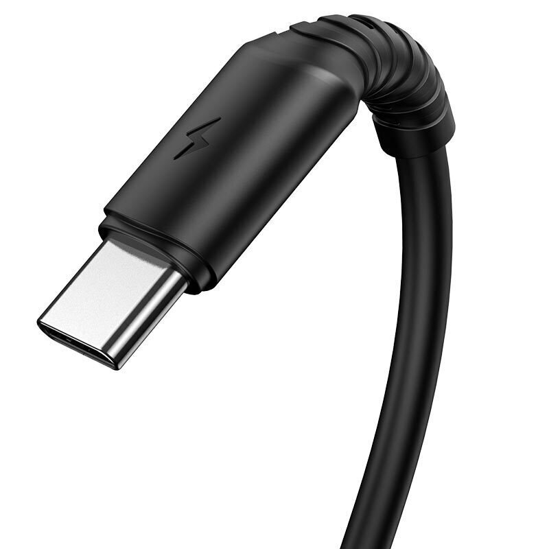 Kaabel Borofone BX47 Coolway - USB to type C - 3 A, 1 meeter, must hind ja info | Mobiiltelefonide kaablid | kaup24.ee