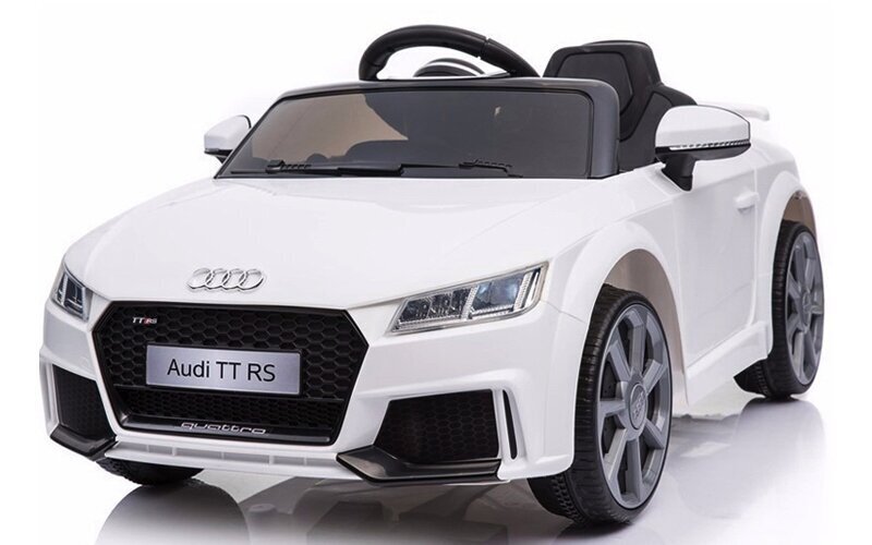 Audi TT RS 12v, valge цена и информация | Laste elektriautod | kaup24.ee