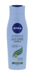 Nivea Hooldav šampoon ja palsam 2in1 Care Express 250 ml hind ja info | Šampoonid | kaup24.ee