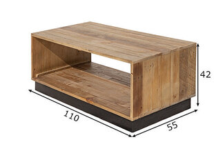 Кофейный столик Old Pine 110, коричневый цена и информация | Журнальные столики | kaup24.ee