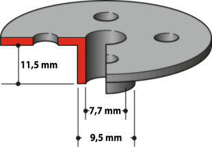 Kopeerrõngas 164379-4 7,7 x 9,5 x 11,5 mm 3612C, 3620 Makita hind ja info | Akutrellid, kruvikeerajad | kaup24.ee