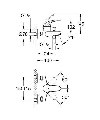 Vannisegisti Grohe Euroeco, 32743000 цена и информация | Vannitoa segistid | kaup24.ee