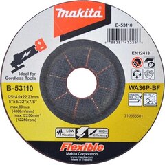 Lihvketas 125 x 4 Metall/RST (Inox) B-53110 Makita цена и информация | Шлифовальные машины | kaup24.ee