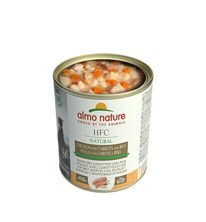 Almo Nature HFC Natural, koertele, kana porgandi ja riisiga, 280 g hind ja info | Konservid koertele | kaup24.ee