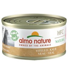 Almo Nature HFC Natural, для кошек, телятина, 70г. цена и информация | Кошачьи консервы | kaup24.ee