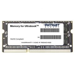 Patriot - SODIMM Ultrabook DDR3 4GB 1600MHz CL11 1,35V цена и информация | Оперативная память (RAM) | kaup24.ee