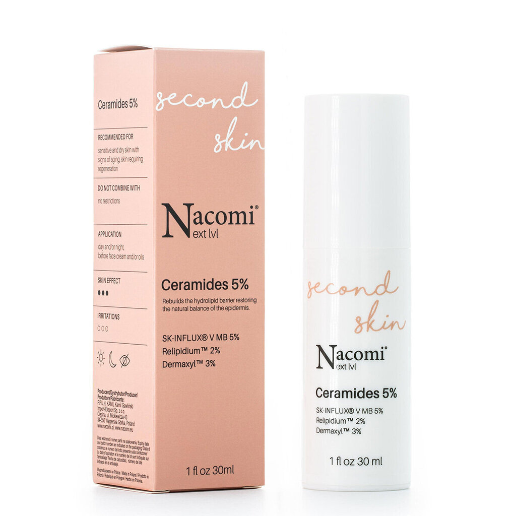 Näoseerum Nacomi Next Level Ceramides 5% 30 ml hind ja info | Näoõlid, seerumid | kaup24.ee