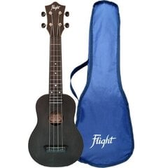 Flight TUS-35 BK Travel sopran ukulele (Must) цена и информация | Гитары | kaup24.ee