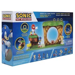 Sonic The Hedgehog - Green Hill Zone Playset, 10 Pieces цена и информация | Игрушки для мальчиков | kaup24.ee