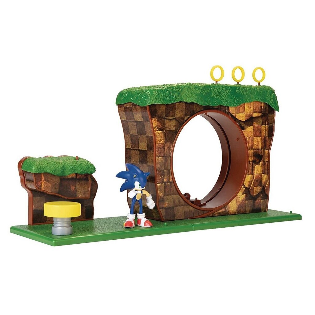Sonic The Hedgehog - Green Hill Zone Playset, 10 Pieces hind ja info | Poiste mänguasjad | kaup24.ee