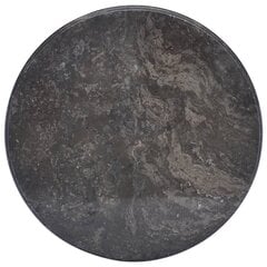 vidaXL lauaplaat, must, Ø 50 x 2,5 cm, marmor hind ja info | Lauaplaadid | kaup24.ee