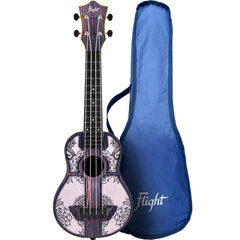 Flight TUS-40 MW Travel sopran ukulele (Mandala Wood) hind ja info | Kitarrid | kaup24.ee