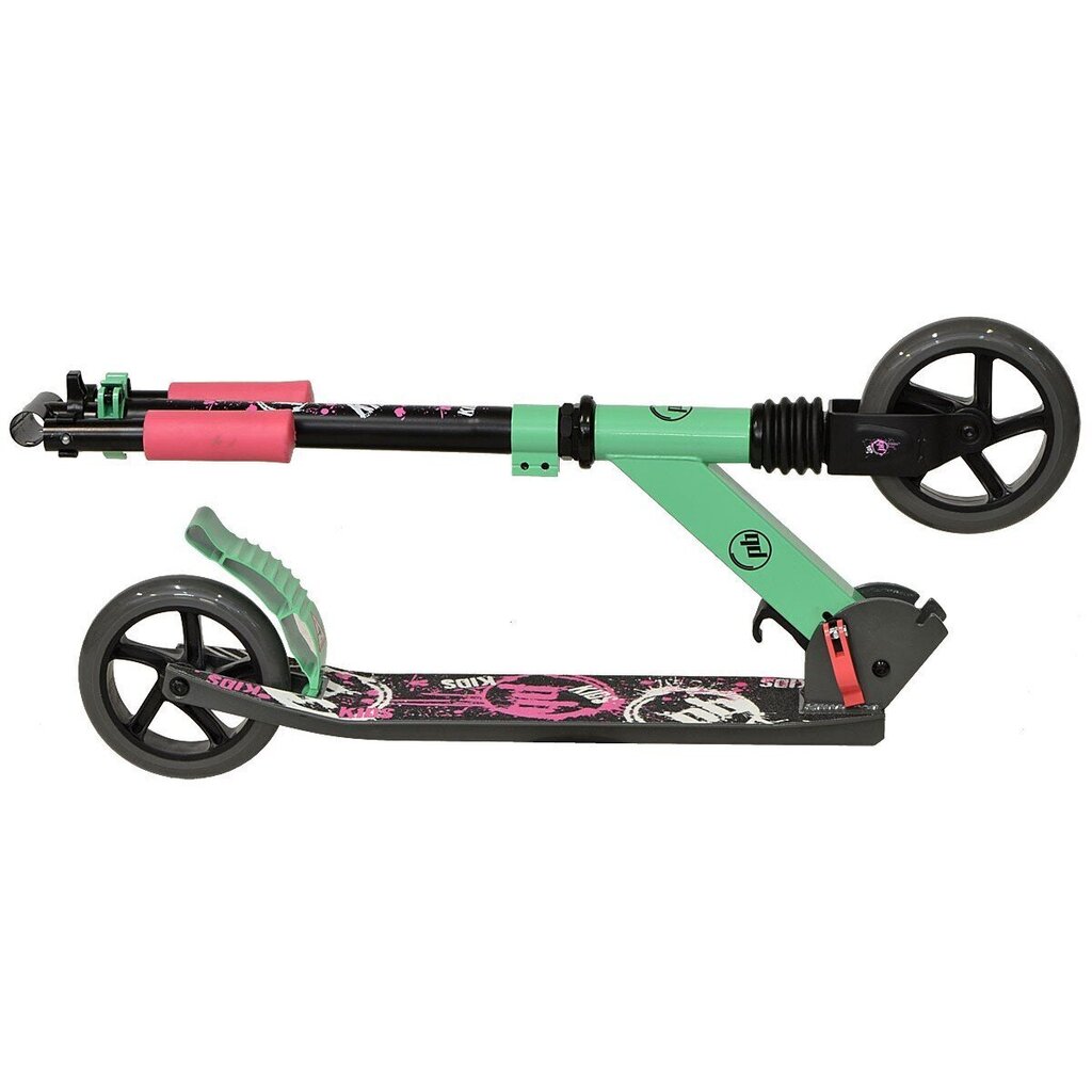 Tõukeratas PB Kid Girl 145 mm, roosa-roheline hind ja info | Tõukerattad | kaup24.ee