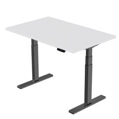 Reguleeritava kõrgusega professionaalne laud, 139cm x 68cm, valge цена и информация | Компьютерные, письменные столы | kaup24.ee