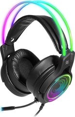 Headphones with microphone DEFENDER COSMO PRO 7.1 USB black, RGB lights цена и информация | Наушники | kaup24.ee