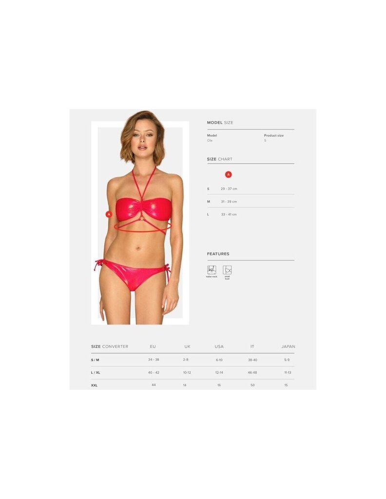 OBSESSIIVNE – CORALYA BIKINI L hind ja info | Naiste ujumisriided | kaup24.ee