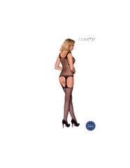 Сексуальное открытое боди-чулок CASMIR CA007 BODYSTOCKING ONE SIZE - BLACK цена и информация | Сексуальное женское белье | kaup24.ee