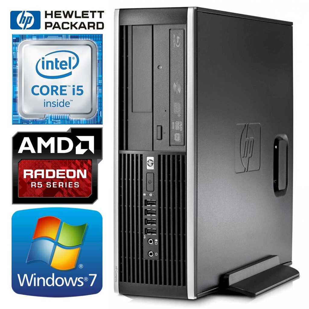 HP 8100 Elite SFF i5-650 16GB 480SSD+1TB R5-340 2GB DVD WIN7Pro [refurbished] hind ja info | Lauaarvutid | kaup24.ee