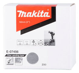 Lihvpaberketas E-07456 50 mm, Z80, 25 tk Makita цена и информация | Шлифовальные машины | kaup24.ee