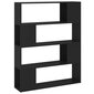 vidaXL raamaturiiul/ruumijagaja, must, 100 x 24 x 124 cm hind ja info | Riiulid | kaup24.ee