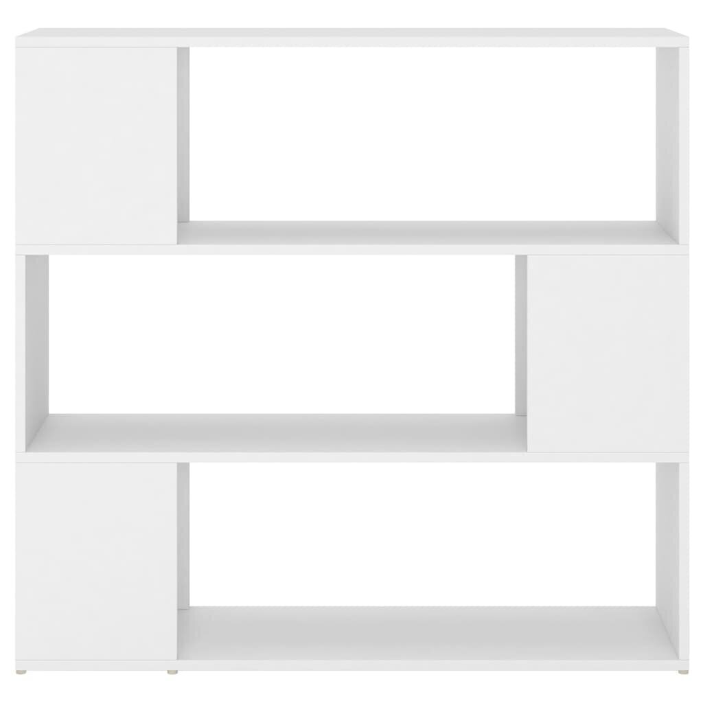 vidaXL raamaturiiul/ruumijagaja, valge, 100 x 24 x 94 cm hind ja info | Riiulid | kaup24.ee