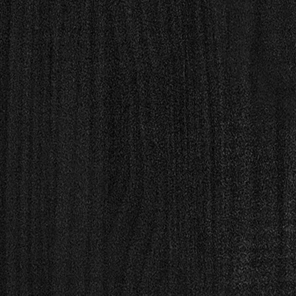 vidaXL kummut, must, 60 x 36 x 84 cm, männipuit цена и информация | Elutoa väikesed kapid | kaup24.ee