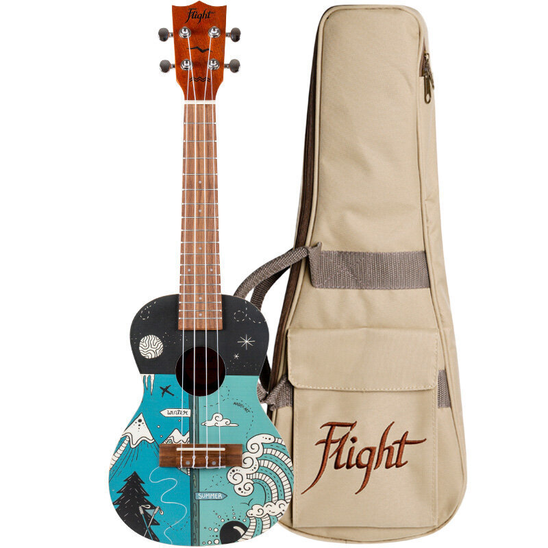 Flight AUC-33 Two Seasons kontsert ukulele цена и информация | Kitarrid | kaup24.ee