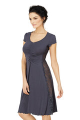 Вискозная ночная сорочка Lega NMV80, голубовато-серый цена и информация | Женские пижамы, ночнушки | kaup24.ee