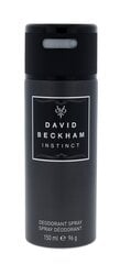 Spreideodorant David Beckham Instinct meestele 150 ml цена и информация | Парфюмированная косметика для мужчин | kaup24.ee