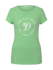 Naiste T-särk Tom Tailor, roheline цена и информация | Женские футболки | kaup24.ee