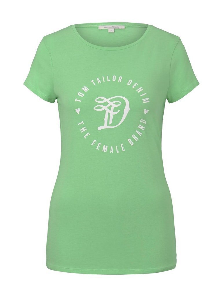 Naiste T-särk Tom Tailor, roheline цена и информация | Naiste T-särgid | kaup24.ee