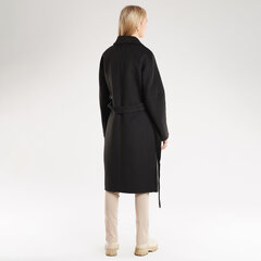 Шерстяное пальто, черное цена и информация | Женские пальто | kaup24.ee