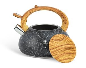 Чайник Edenberg со свистком 3,0 л черный цена и информация | Чайники, кофейники | kaup24.ee
