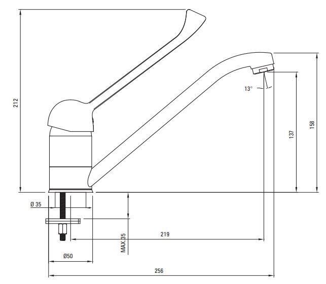 Köögisegisti Deante Joko BOJ_060C, Chrome hind ja info | Köögisegistid | kaup24.ee