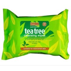 Влажные мсалфетки Beauty Formulas Tea Tree Cleansing Wipes, 30 мл цена и информация | Аппараты для ухода за лицом | kaup24.ee